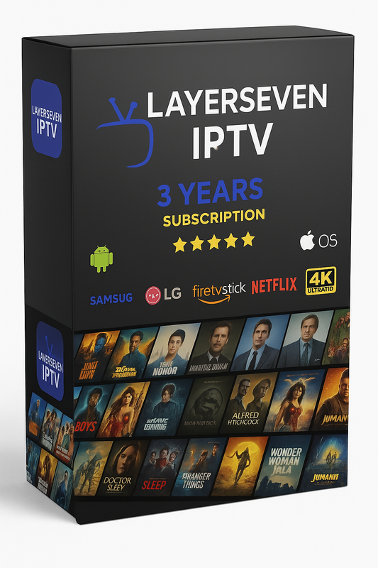 Layerseven IPTV 3-Month Subscription – Legal, Fast & Affordable Streaming for Every Device